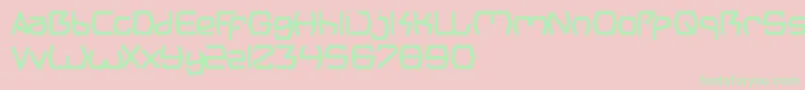 GroovyKindOfLife Font – Green Fonts on Pink Background