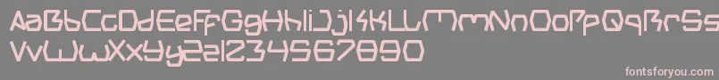 GroovyKindOfLife-fontti – vaaleanpunaiset fontit harmaalla taustalla