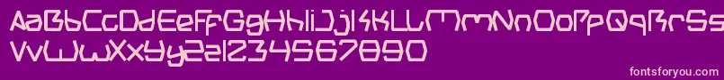 GroovyKindOfLife-fontti – vaaleanpunaiset fontit violetilla taustalla
