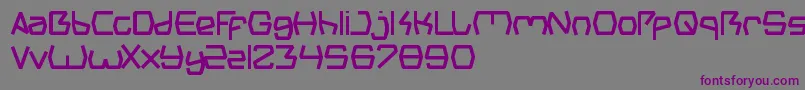 GroovyKindOfLife-fontti – violetit fontit harmaalla taustalla