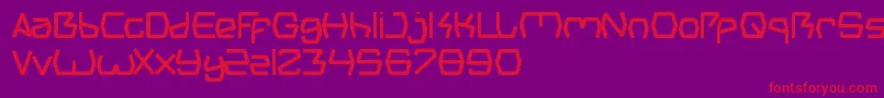 GroovyKindOfLife Font – Red Fonts on Purple Background