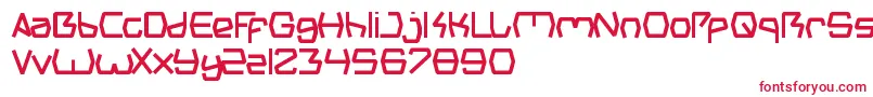 フォントGroovyKindOfLife – 白い背景に赤い文字