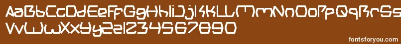 フォントGroovyKindOfLife – 茶色の背景に白い文字