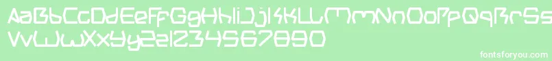 GroovyKindOfLife Font – White Fonts on Green Background