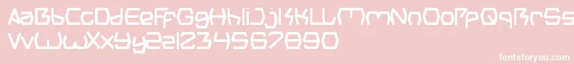 フォントGroovyKindOfLife – ピンクの背景に白い文字