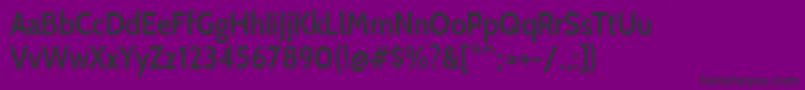 Шрифт CabincondensedSemibold – чёрные шрифты на фиолетовом фоне