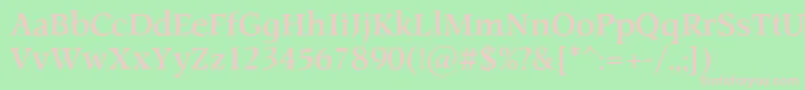 ProspectcBold Font – Pink Fonts on Green Background