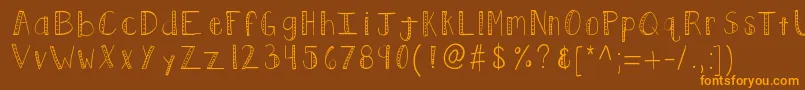Подробнее о шрифте Kbpush Шрифт Kbpush – оранжевые шрифты на коричневом фоне