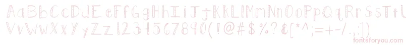 Kbpush Font – Pink Fonts on White Background