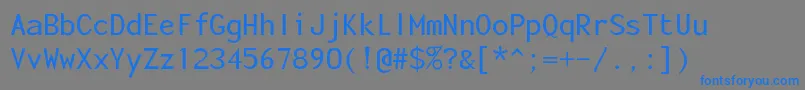 Enola Font – Blue Fonts on Gray Background