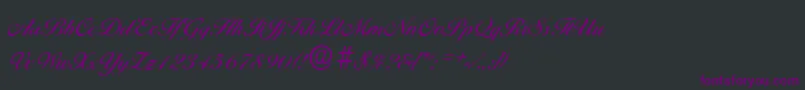 BallantinesserialMediumRegular Font – Purple Fonts on Black Background