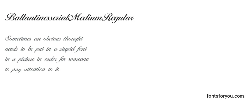 BallantinesserialMediumRegular Font