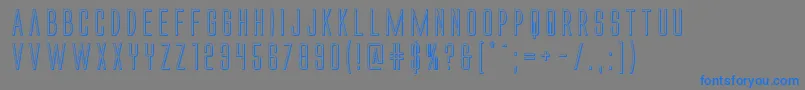 Alienleague3D-Schriftart – Blaue Schriften auf grauem Hintergrund