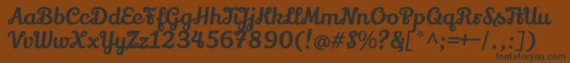 LilyscriptoneRegular Font – Black Fonts on Brown Background