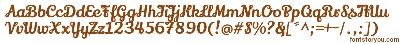 Шрифт LilyscriptoneRegular – коричневые шрифты