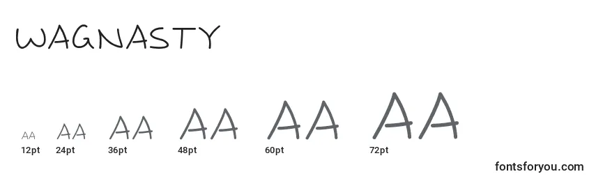 Wagnasty Font Sizes