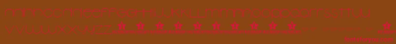NgardenTrial-Schriftart – Rote Schriften auf braunem Hintergrund