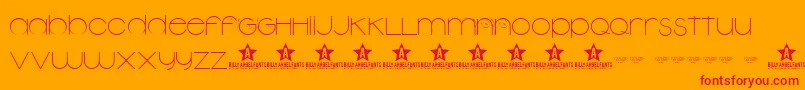 NgardenTrial Font – Red Fonts on Orange Background