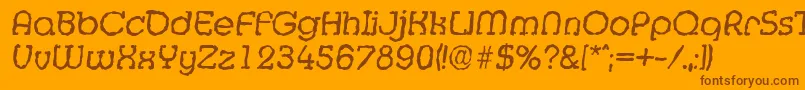 More about MexicorandomItalic Font MexicorandomItalic Font – Brown Fonts on Orange Background