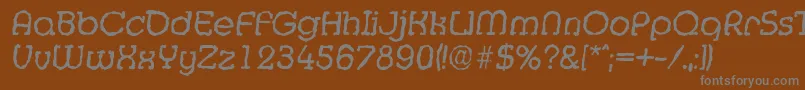MexicorandomItalicフォントについての詳細 フォントMexicorandomItalic – 茶色の背景に灰色の文字