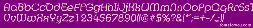 fuente MexicorandomItalic – Fuentes Rosadas Sobre Fondo Morado