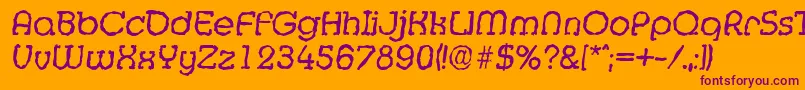More about MexicorandomItalic Font MexicorandomItalic Font – Purple Fonts on Orange Background