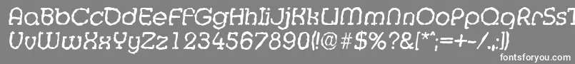 フォントMexicorandomItalic – 灰色の背景に白い文字