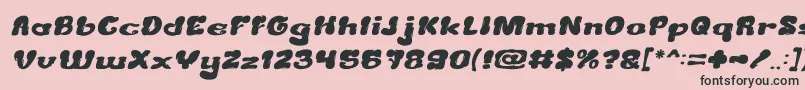 fuente CreamyButterItalic – Fuentes Negras Sobre Fondo Rosa