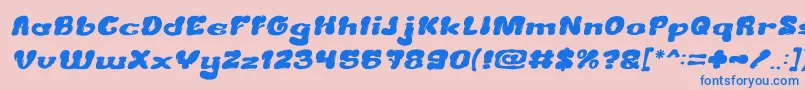 fuente CreamyButterItalic – Fuentes Azules Sobre Fondo Rosa