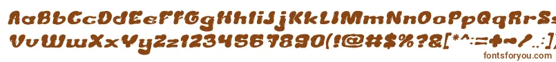 CreamyButterItalic-fontti – ruskeat fontit