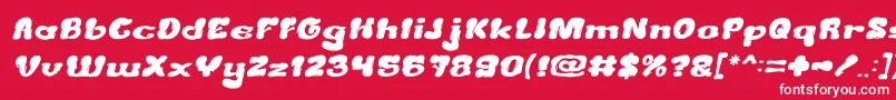 fuente CreamyButterItalic – Fuentes Blancas Sobre Fondo Rojo