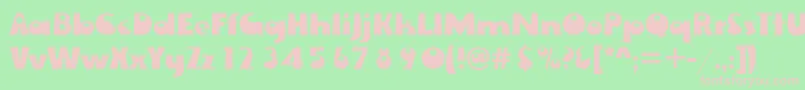 Ewied Font – Pink Fonts on Green Background