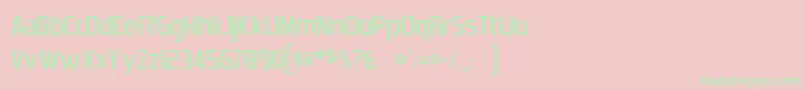 ZrnicCyrNormal Font – Green Fonts on Pink Background