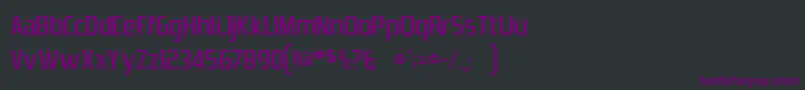 fuente ZrnicCyrNormal – Fuentes Moradas Sobre Fondo Negro
