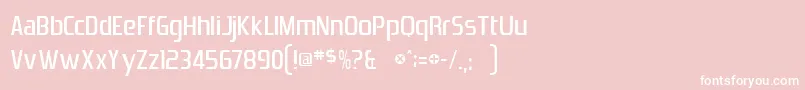 ZrnicCyrNormal Font – White Fonts on Pink Background