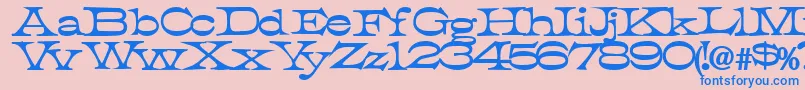 TobiassskBoldフォントについての詳細 フォントTobiassskBold – ピンクの背景に青い文字
