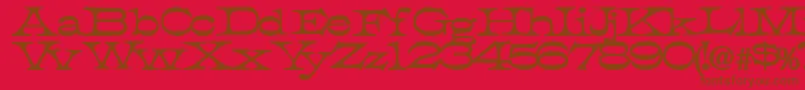 TobiassskBold Font – Brown Fonts on Red Background