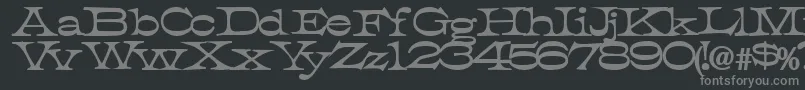Czcionka TobiassskBold – szare czcionki na czarnym tle