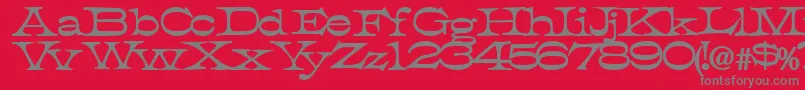 TobiassskBold Font – Gray Fonts on Red Background