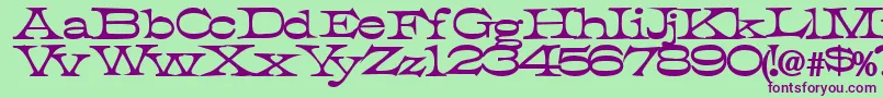 TobiassskBold Font – Purple Fonts on Green Background