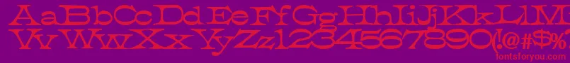 TobiassskBold Font – Red Fonts on Purple Background