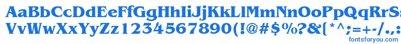 Bengb-fontti – siniset fontit valkoisella taustalla