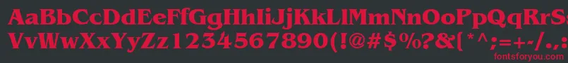Bengb Font – Red Fonts on Black Background