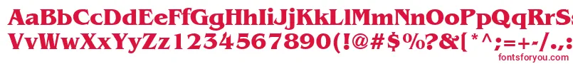 Шрифт Bengb – красные шрифты на белом фоне