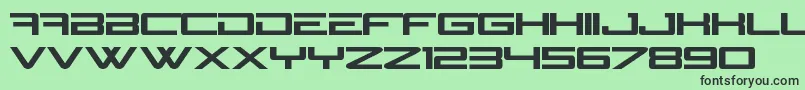 NGage-fontti – mustat fontit vihreällä taustalla