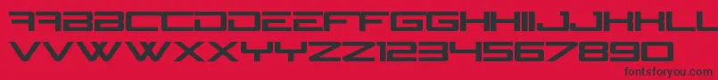 NGage Font – Black Fonts on Red Background