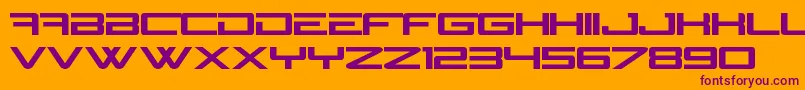 NGage Font – Purple Fonts on Orange Background