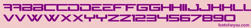 NGage Font – Purple Fonts on Pink Background
