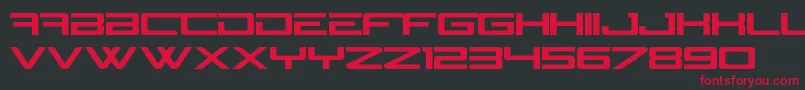 NGage Font – Red Fonts on Black Background
