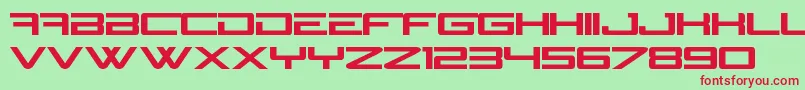NGage Font – Red Fonts on Green Background